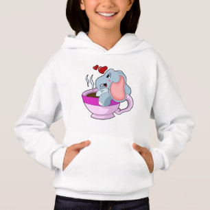 Camiseta Elefante com Taça do Café