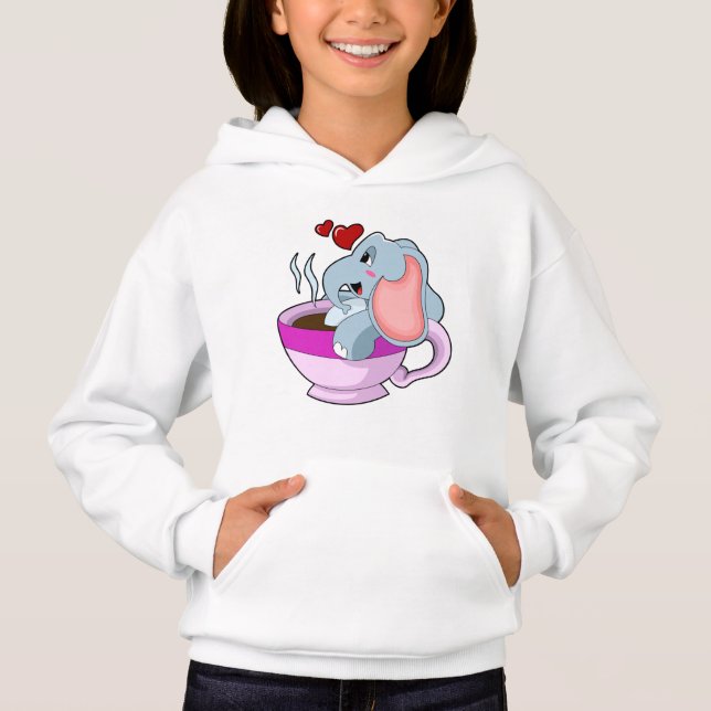 Camiseta Elefante com Taça do Café (Frente)