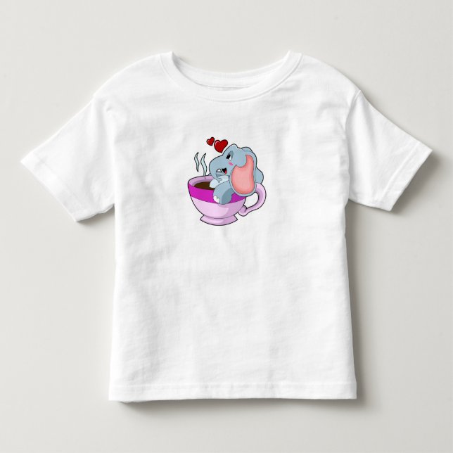 Camiseta Elefante com Taça do Café (Frente)