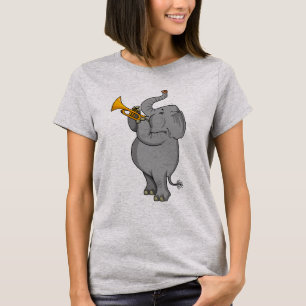 Camiseta Elefante com Trombeta