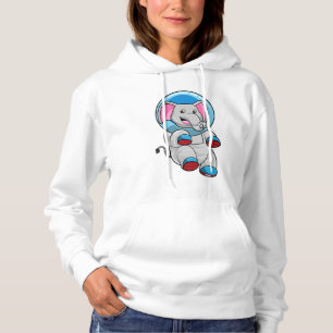 Camiseta Elefante como astronauta na esfera de vidro