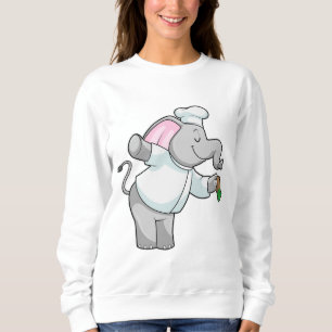 Camiseta Elefante como cozinheiro com agitador de sal