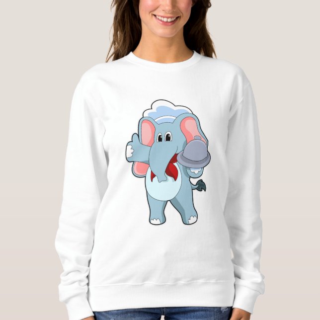 Camiseta Elefante como Garçom com Púltimo (Frente)