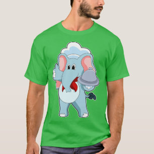 Camiseta Elefante como Garçom com Púltimo