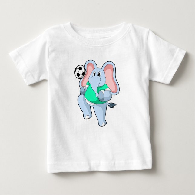 Camiseta Elefante como jogador de futebol com Soccer.PNG (Frente)