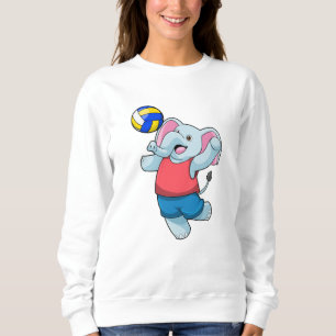 Camiseta Elefante como jogador de voleibol