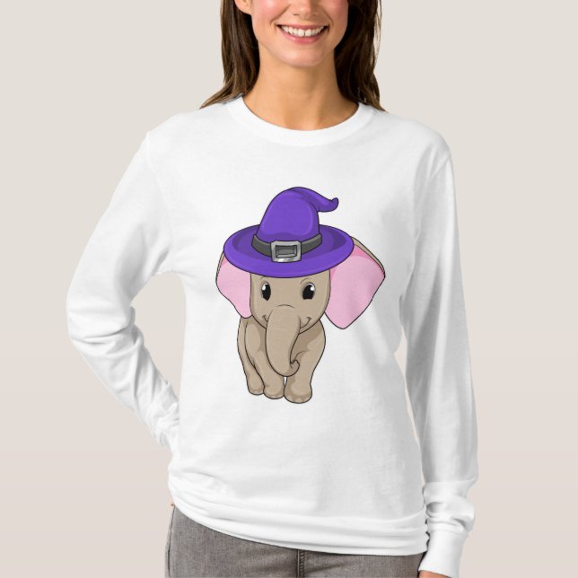 Camiseta Elefante como Mago (Frente)