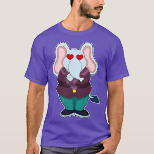 Camiseta Elefante como noivo com roupa