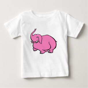 Camiseta Elefante cor-de-rosa