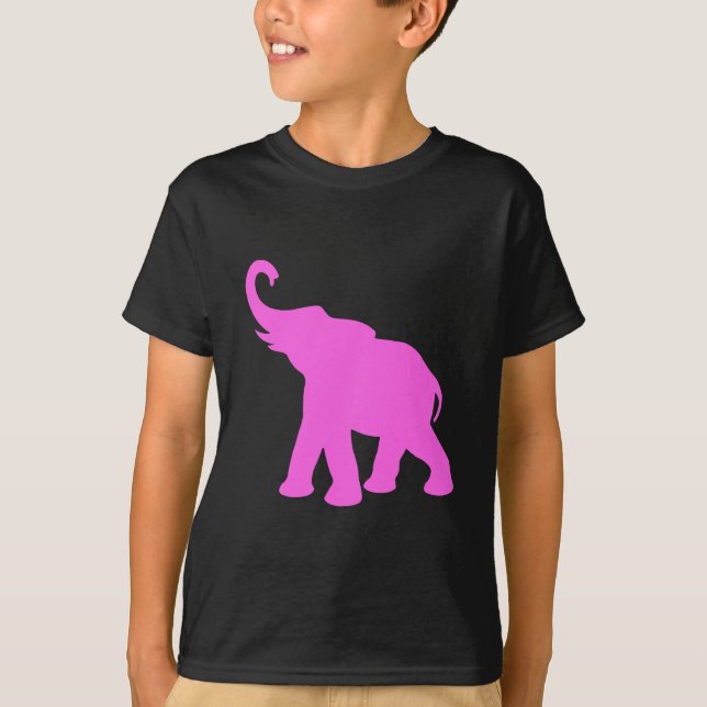 Camiseta Elefante cor-de-rosa (Frente)