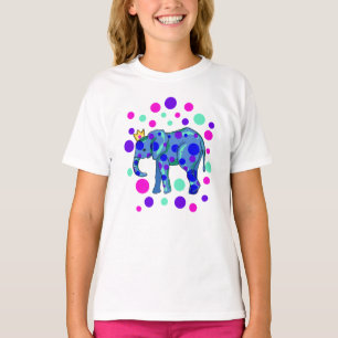 Camiseta Elefante Coroado com Camisa-T da Bolinhas