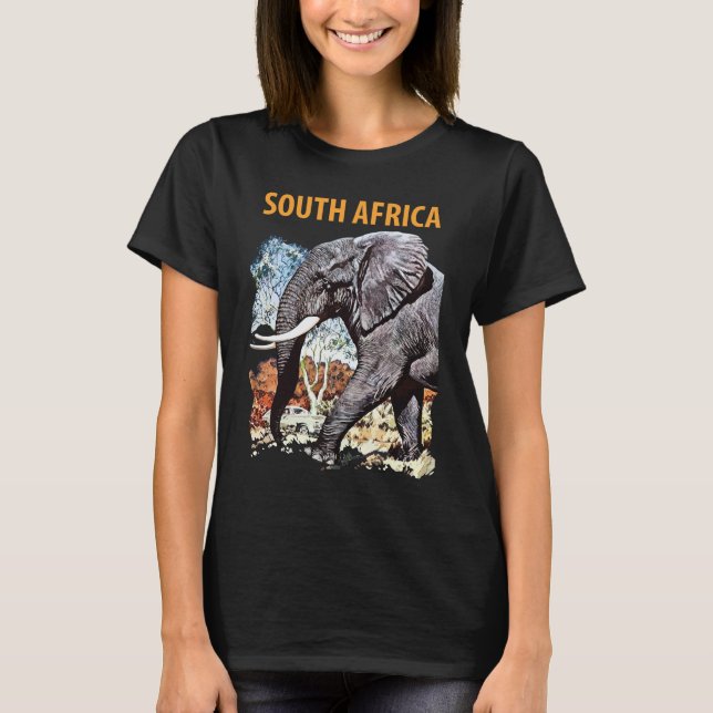 Camiseta Elefante da África do Sul (Frente)