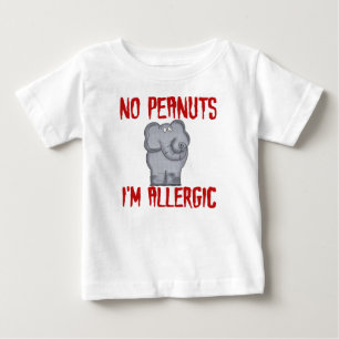 Camiseta Elefante da alergia do amendoim