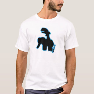 Camiseta Elefante da equitação do tubarão