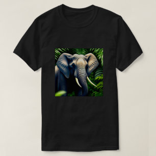 Camiseta Elefante Da Selva Majestosa - Selvagem E Livre