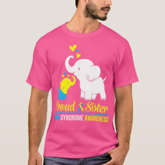 Camiseta Elefante dança Juntos Síndrome de Irmã Orgulhosa