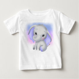 CAMISETA ELEFANTE DE CINZAS ADORÁVEL COM ANOS PURPOS