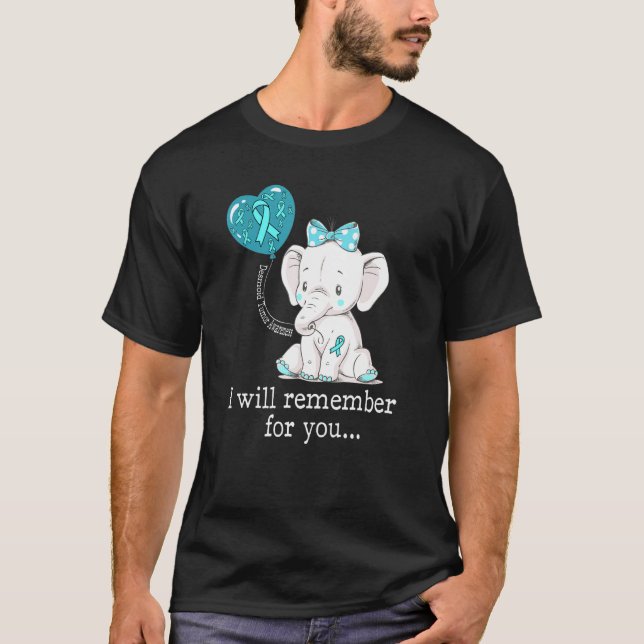 Camiseta Elefante de Consciência do Tumor Desmoide (Frente)