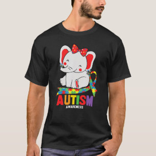 Camiseta Elefante de consciência Mãe Vestindo Ouvidos Autis