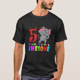Camiseta Elefante De Dabbing De Festa de aniversário Para C