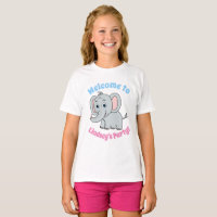 Elefante de Desenho Animado Fofo de Olhos Azuis Ro