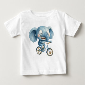 Camiseta Elefante de desenho animado, ilustração animal