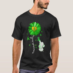 Camiseta Elefante de Fita Verde de Consciência da Saúde Tal