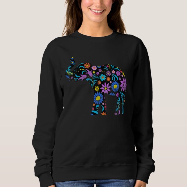 Camiseta Elefante de Flor Cento 3 (Frente)