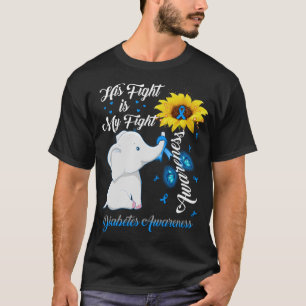Camiseta Elefante De Girassol Sua Luta É Minha Luta Contra 