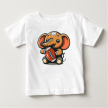 Elefante de Touchdown: Futebol de Cartoon