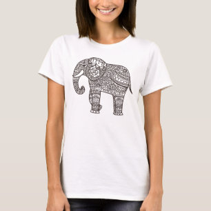 Camiseta Elefante decorativo do estilo