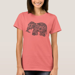 Camiseta Elefante do Doodle
