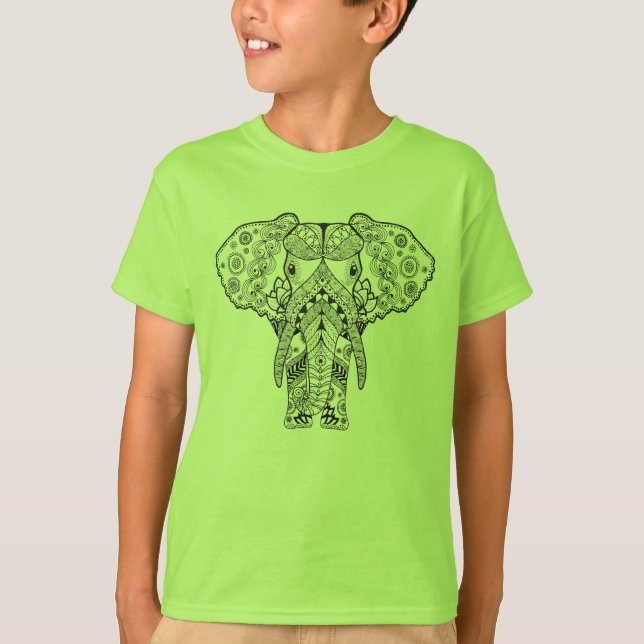 Camiseta Elefante do estilo (Frente)
