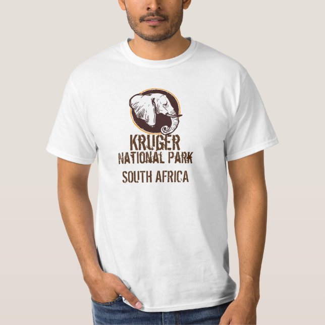 Camiseta Elefante do Parque Nacional de Kruger (Frente)