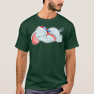 Camiseta Elefante Dormindo com Cabeça de Sono