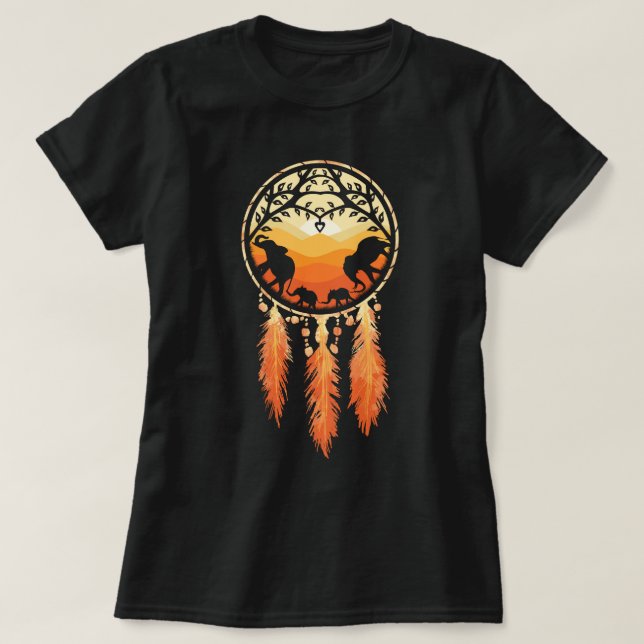 Camiseta Elefante Dream Catcher (Frente do Design)