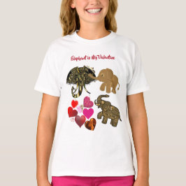 Camiseta Elefante é meu Namorados varrendo garotas bonitas