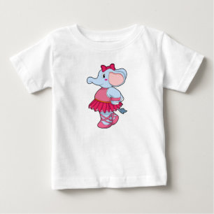 Camiseta Elefante em Balé com saia