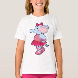 Camiseta Elefante em Balé com saia