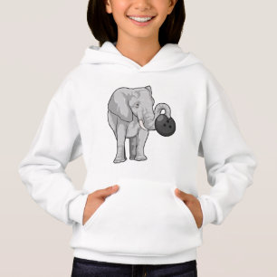 Camiseta Elefante em Boliches com Bola de boliche