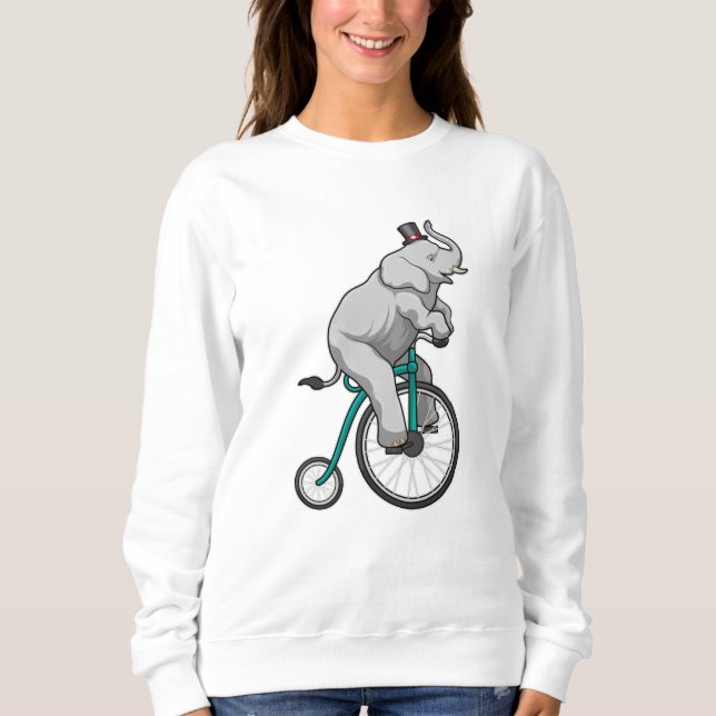 Camiseta Elefante em Circo com Bicicleta (Frente)