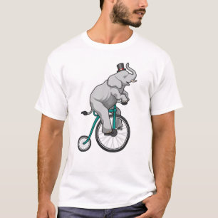 Camiseta Elefante em Circo com Bicicleta
