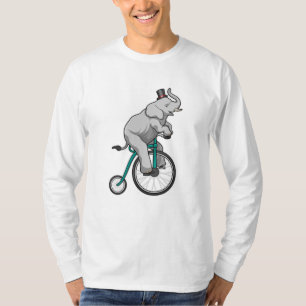 Camiseta Elefante em Circo com Bicicleta