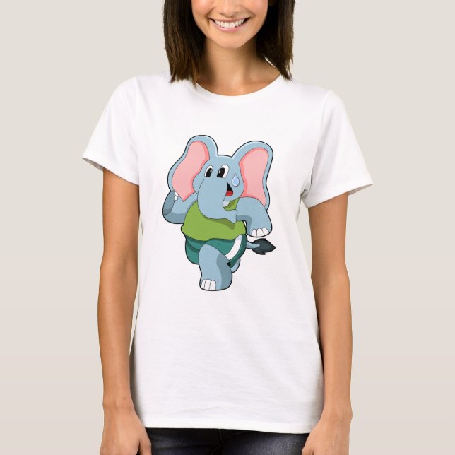 Camiseta Elefante em Execução (Frente)