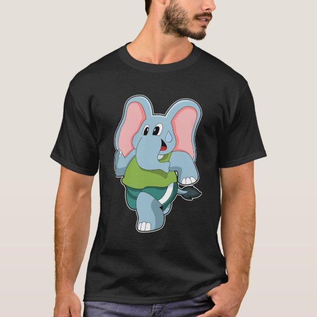 Camiseta Elefante em Execução (Frente)