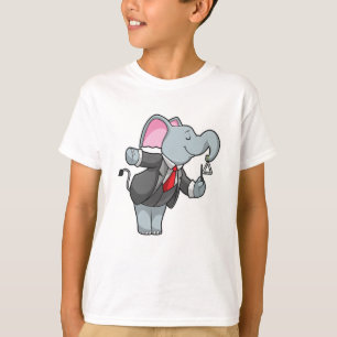 Camiseta Elefante em Música com Triângulo