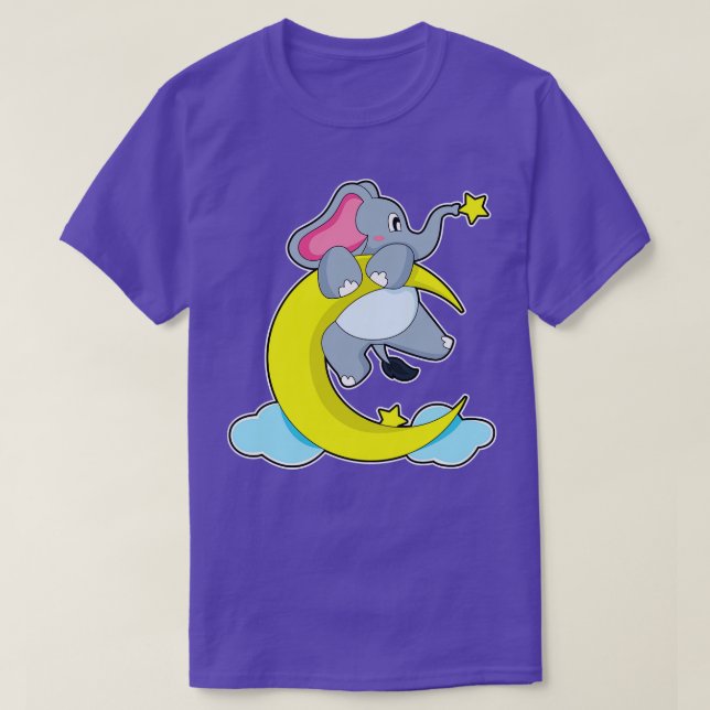 Camiseta Elefante em Nuvens (Frente do Design)