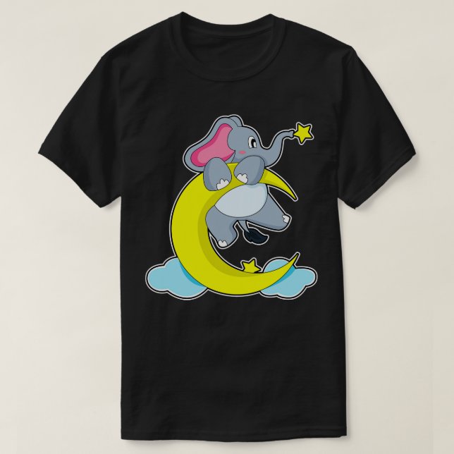 Camiseta Elefante Em Nuvens (Frente do Design)