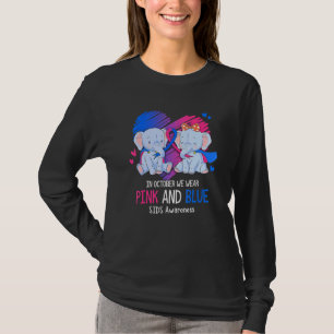 Camiseta Elefante Em Outubro Usamos Rosa E Azul Sids Awa