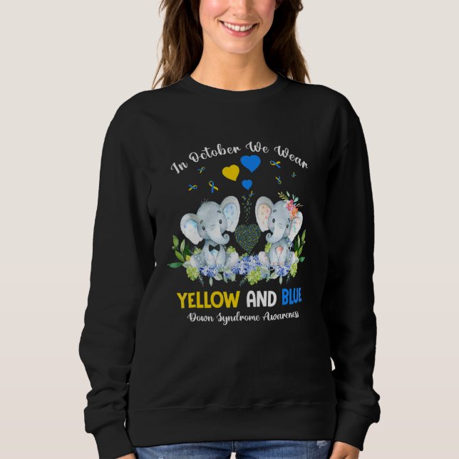 Camiseta Elefante Em Outubro Vestimos Amarelo A (Frente)